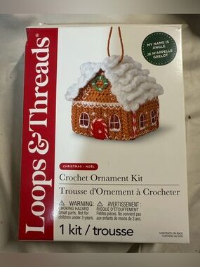 Crochet Gingerbread House Ornament Kit